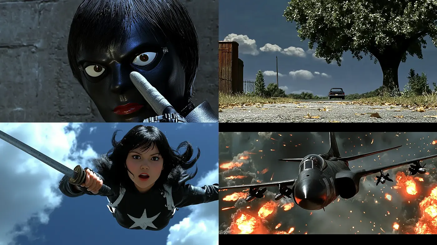 High-Contrast Cinematic Realism with Vivid Intensity - Midjourney sref style