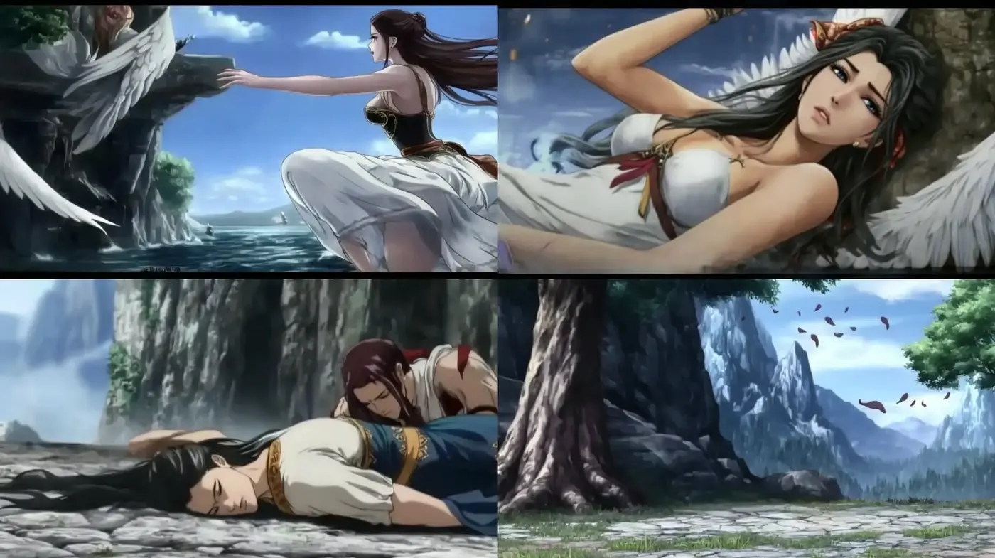 Mythical Serenity: An Ode to Anime Fantasia - Midjourney sref style