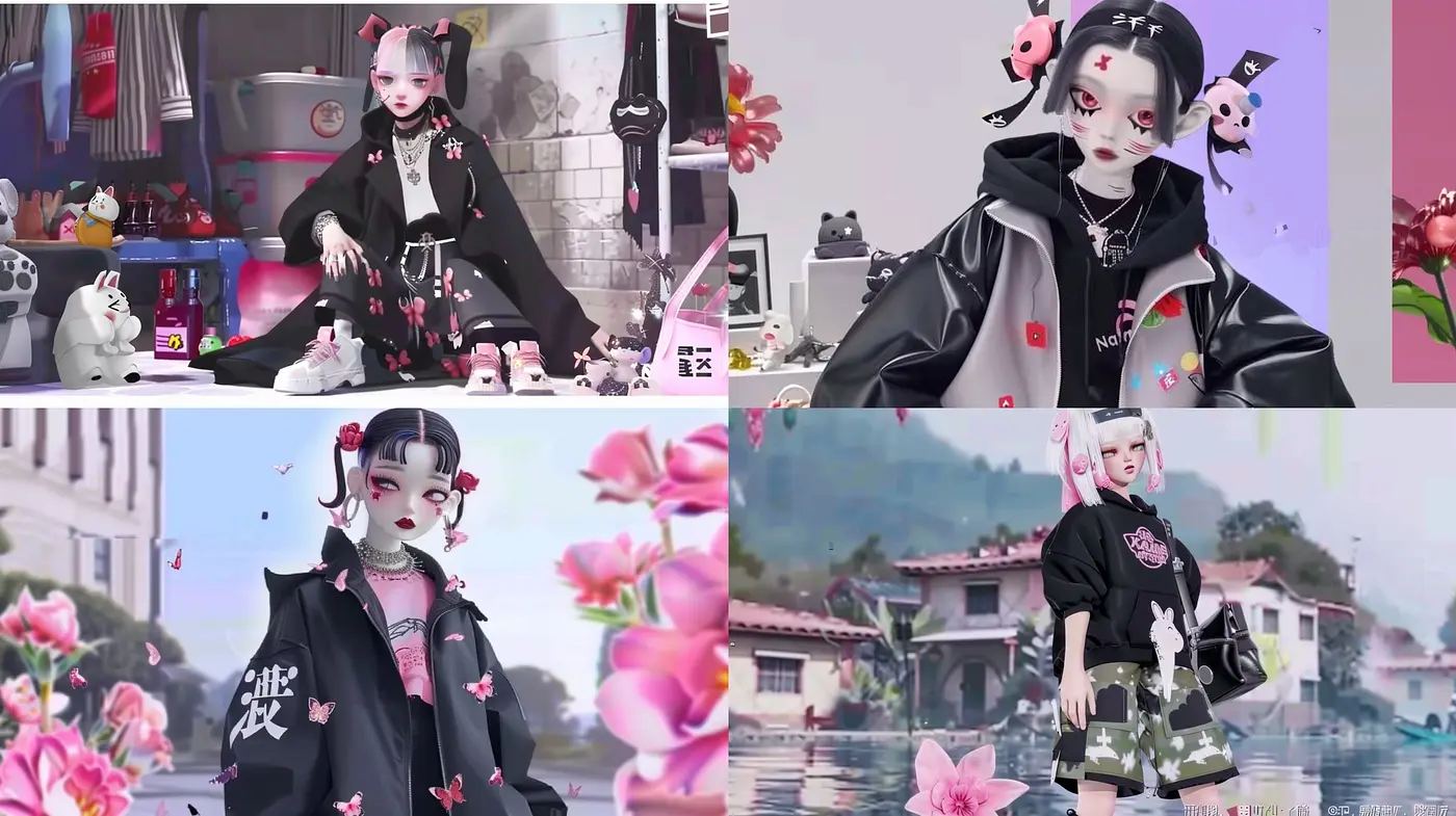 Ethereal Anime Essence with a Monochromatic Modern Twist - Midjourney sref style