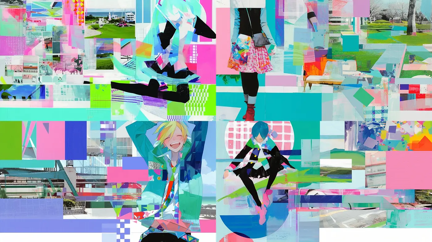 Chromatic Synthesis of Fragmented Reality - Midjourney sref style