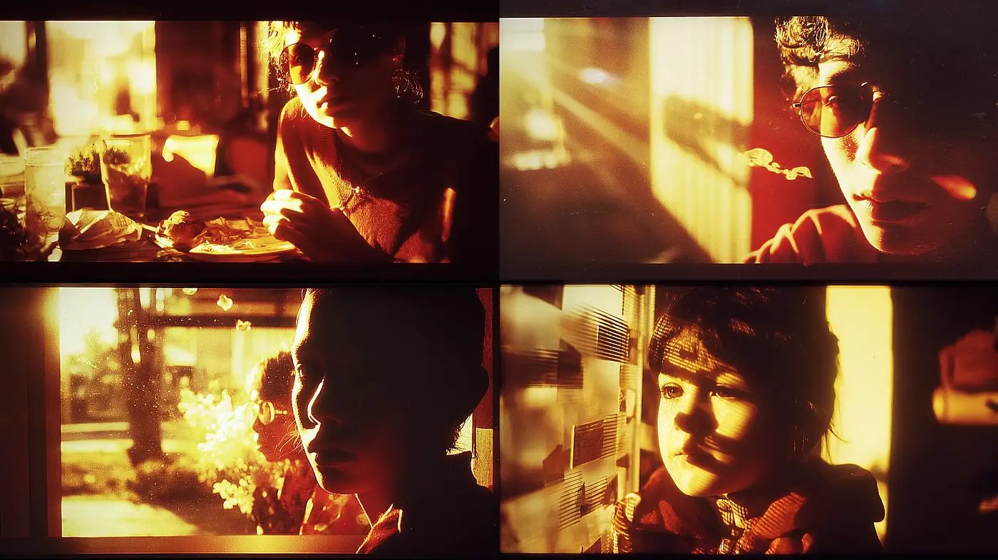 Warm and intimate vintage aesthetic with cinematic qualities - Midjourney sref style