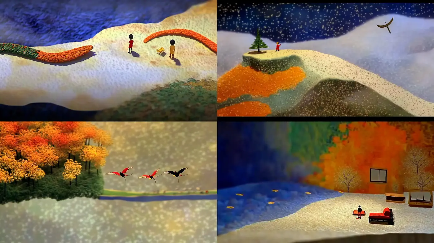 Dreamlike Textured Landscape Visions - Midjourney sref style