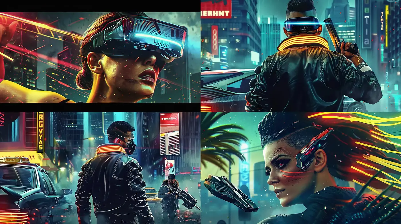 Cyberpunk Noir: A Fusion of Futurism and Nostalgia - Midjourney sref style