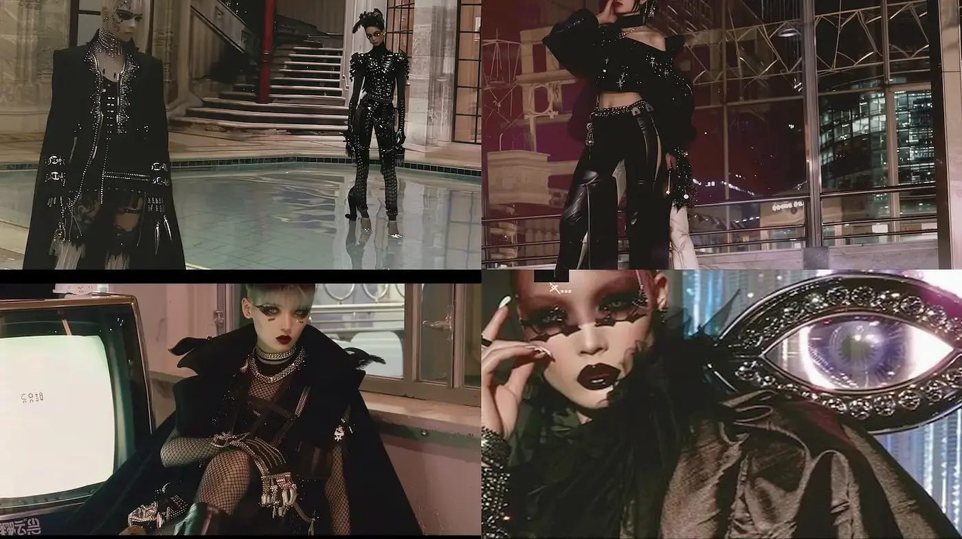 Bold and Edgy Aesthetic with a Dark, Futuristic Vibe - Midjourney sref style