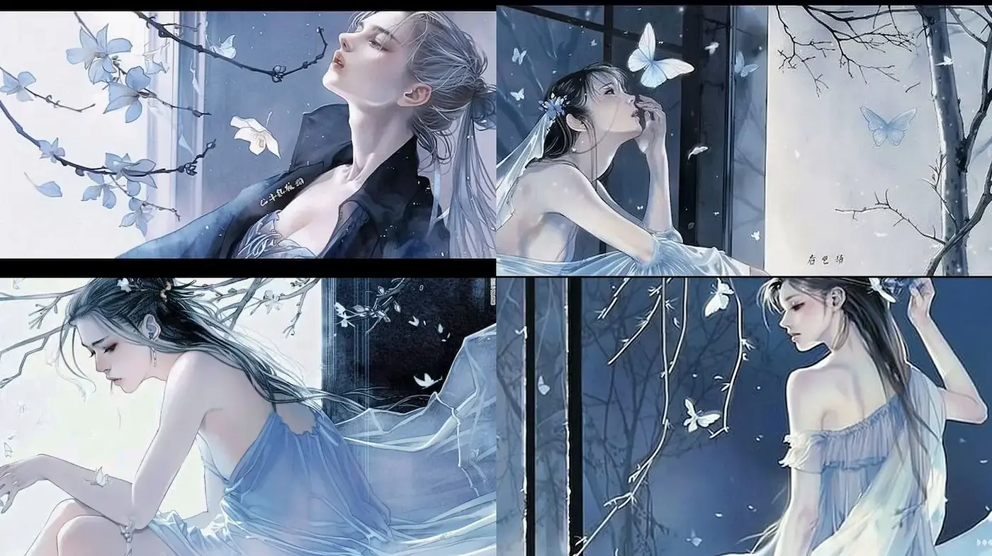 Ethereal and Dreamy Aesthetic with Delicate Florals - Midjourney sref style