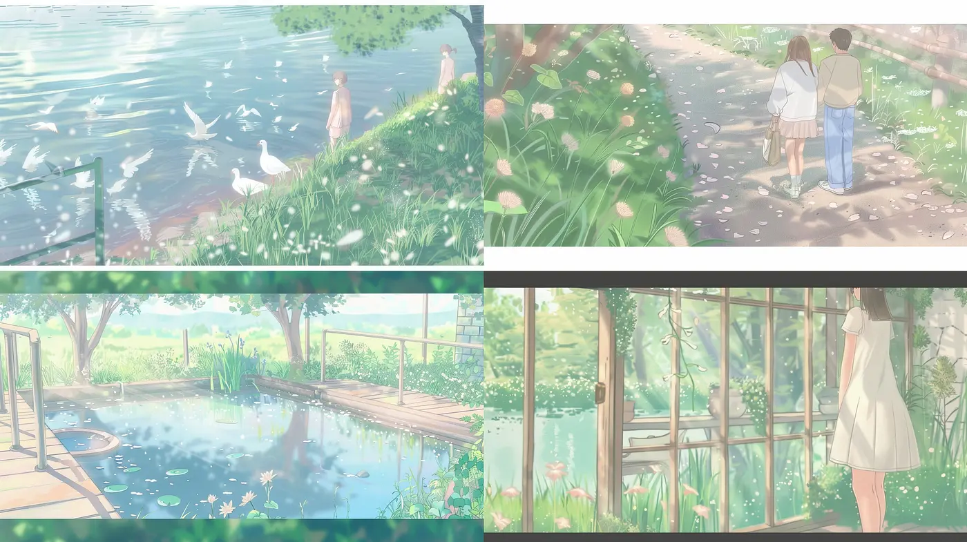 Serene Watercolor Dreamscapes: A Homage to Pastoral Harmony and Soft Hues - Midjourney sref style