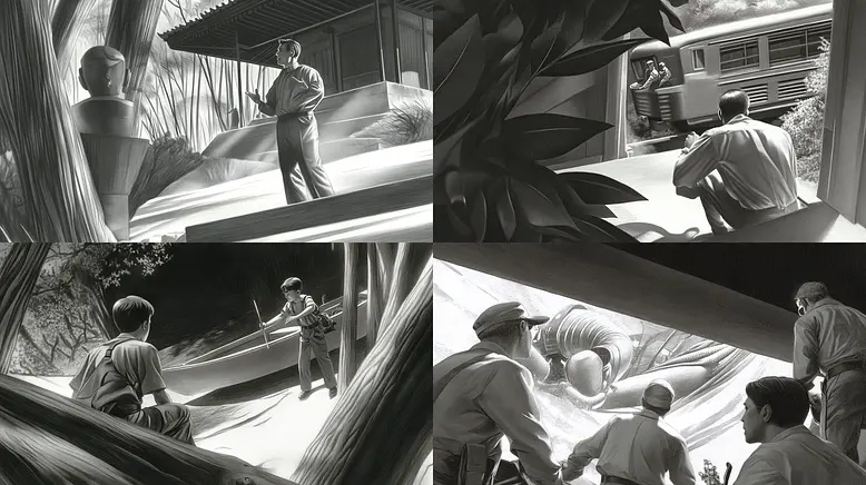 Monochromatic Tension in Cinematic Storytelling