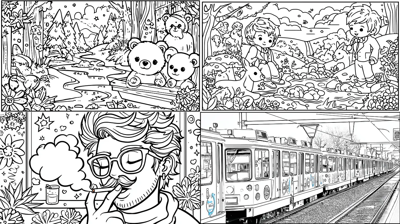 Whimsical Illustrative Style with Playful Elements and Narrative Depth - Midjourney sref style