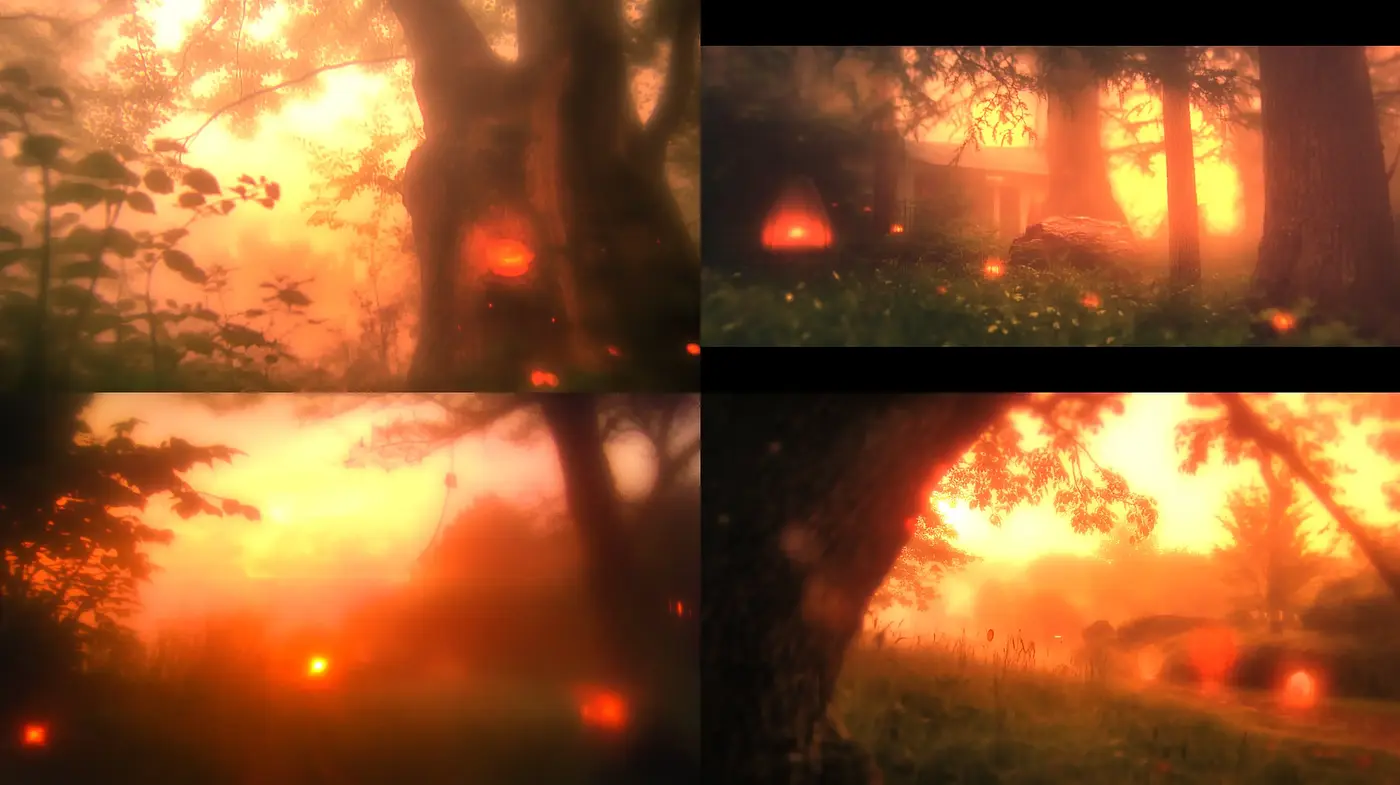 Ethereal Twilight Glow: A Dreamlike Ambience in Nature - Midjourney sref style
