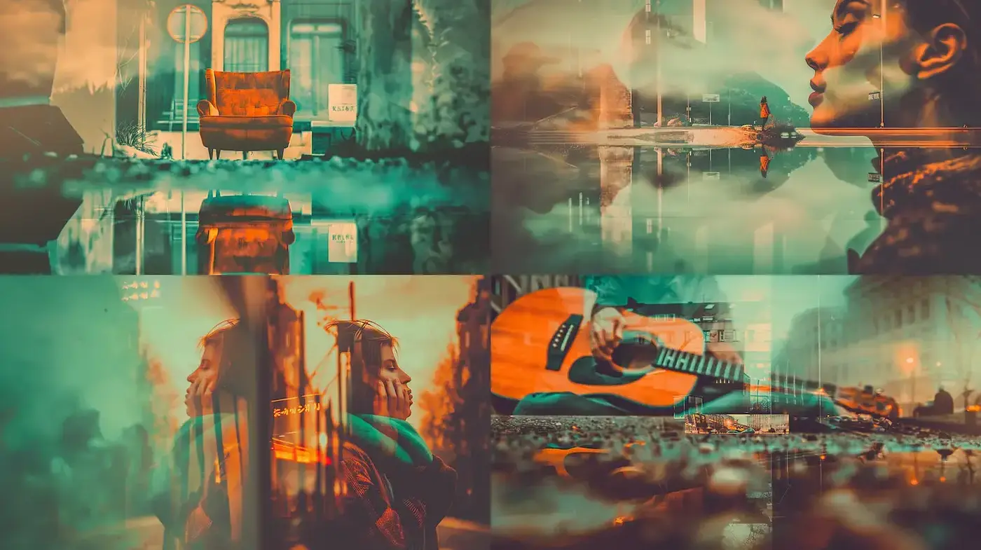 Moody and Ethereal Visions with a Vintage Aesthetic - Midjourney sref style