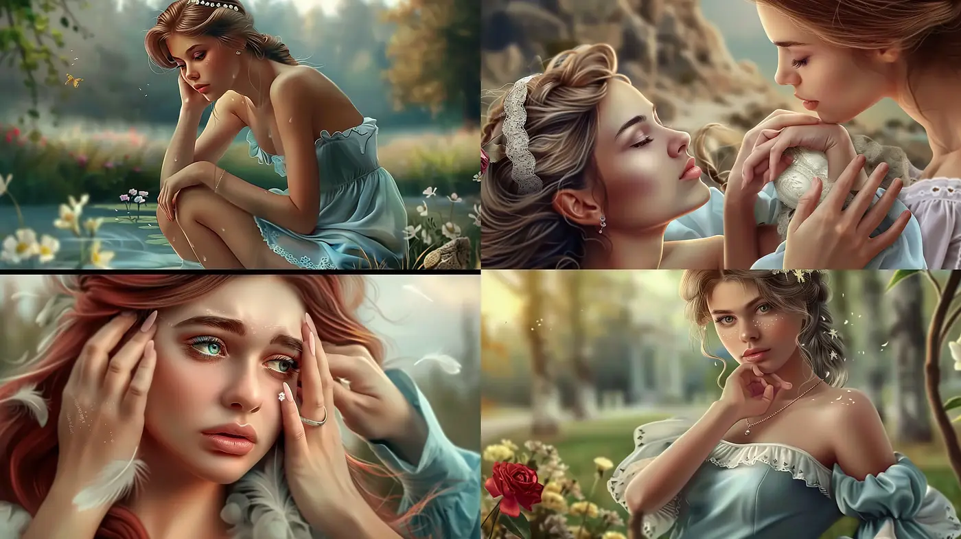 Enchanting Pastoral Elegance: A Harmonious Convergence of Romanticism and High-Detail Digital Painting - Midjourney sref style