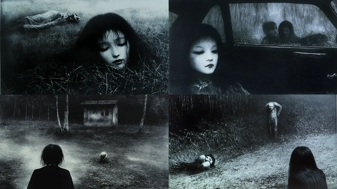 Ethereal Nocturne: A Consistent Exploration of Darker Tones and Textures - Midjourney sref style