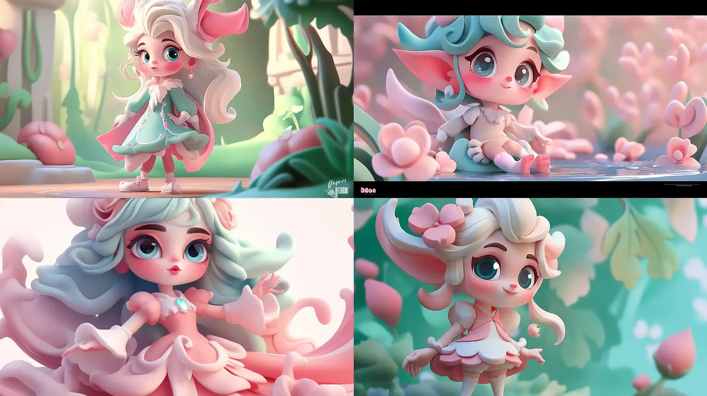 Whimsical Fantasy: An Enchanted Pastel Wonderland - Midjourney sref style