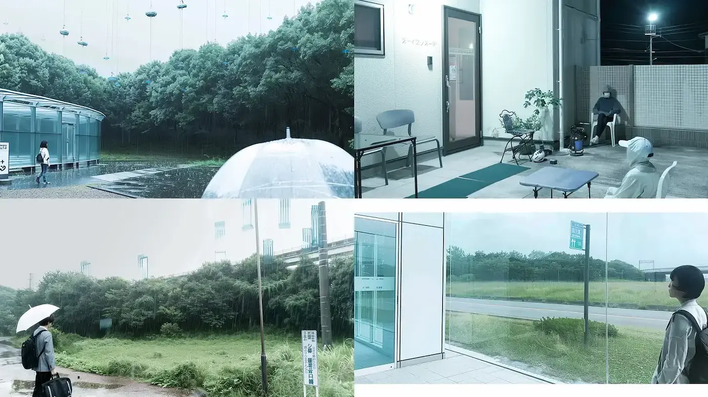 Aesthetic Exploration of Urban Isolation with a Sense of Calmness - Midjourney sref style