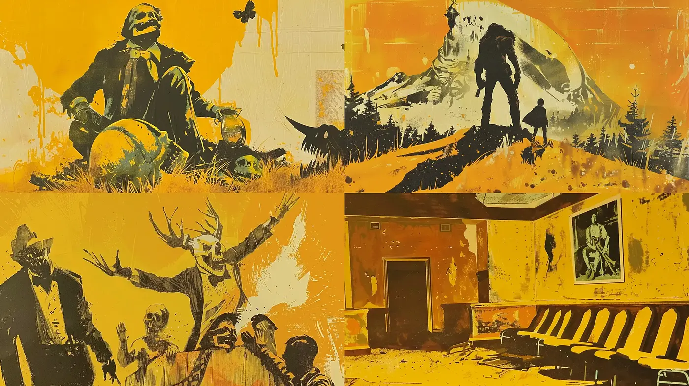 Sundrenched Sienna Memories: A Rustic Ochre Fusion of Nostalgia and Melancholy - Midjourney sref style
