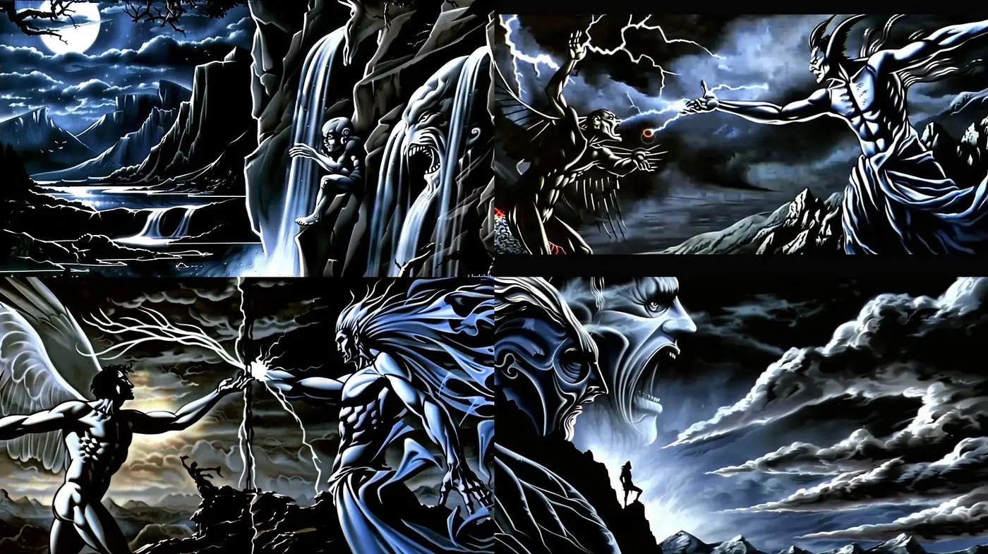 Gothic Resurgence in Digital Noir Fantasy - Midjourney sref style