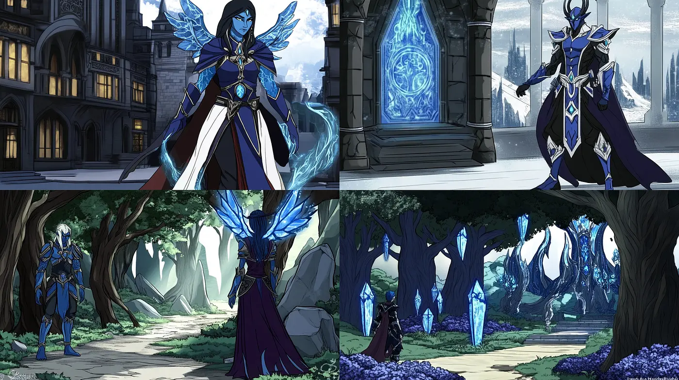 Epic Fantasy Art with Ethereal Elements - Midjourney sref style