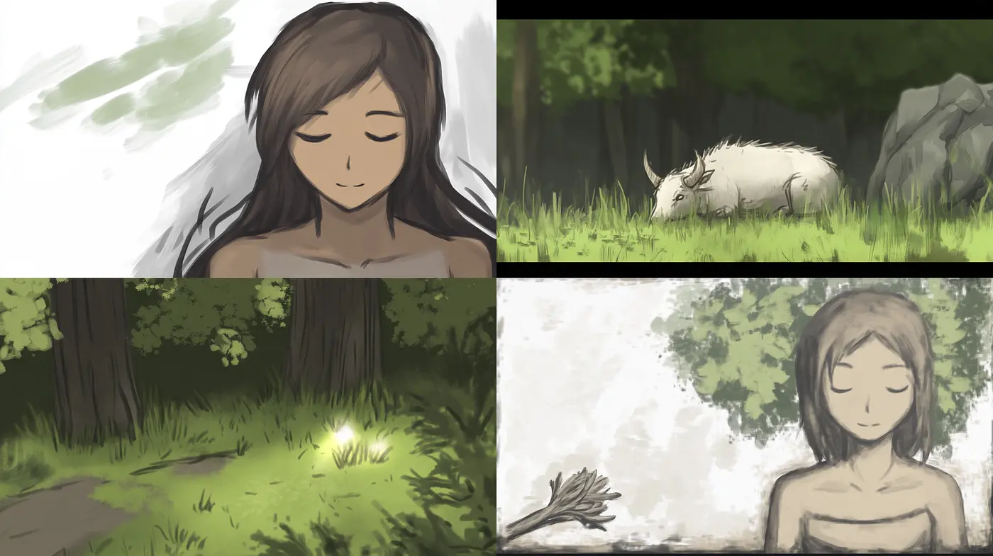 Nature-Inspired Illustrations with a Soft and Dreamy Aesthetic - Midjourney sref style