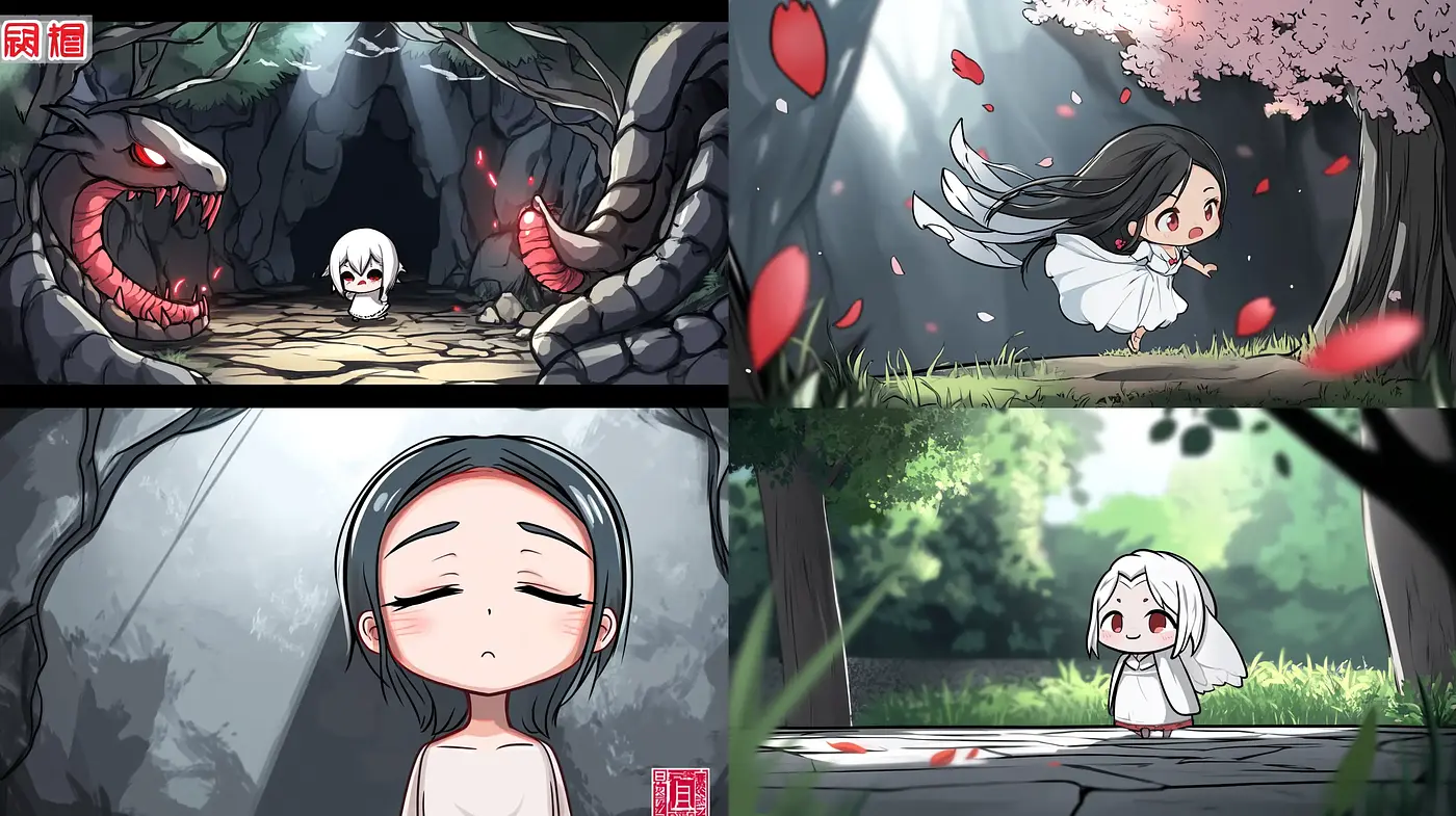 Whimsical Anime-Inspired Digital Illustrations with a Touch of Fantasy - Midjourney sref style