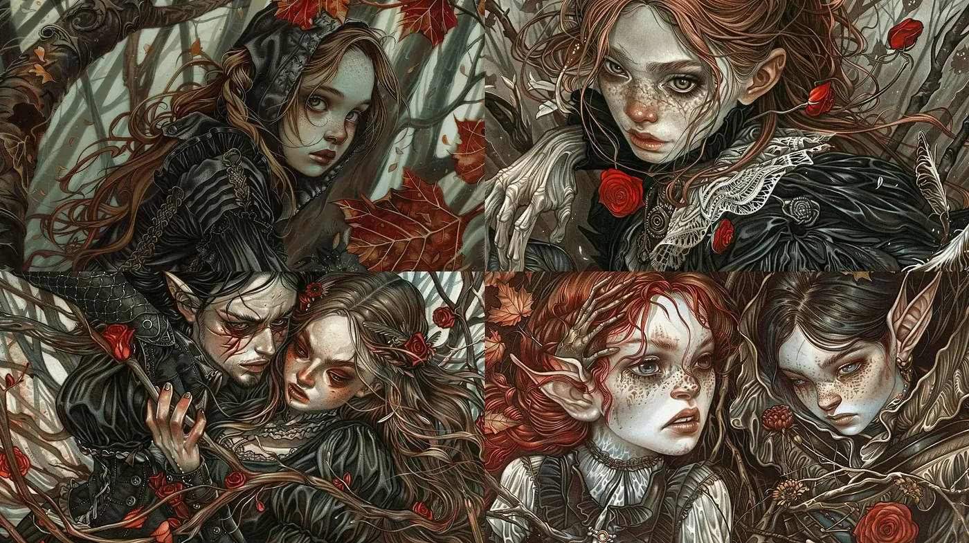 Gothic Romanticism with a Mystical Essence - Midjourney sref style
