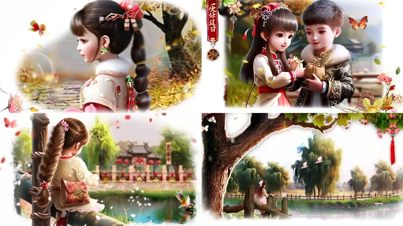 Idyllic Serenity in Pastel: A Fusion of Digital Dreamscapes with Nostalgic Hues - Midjourney sref style
