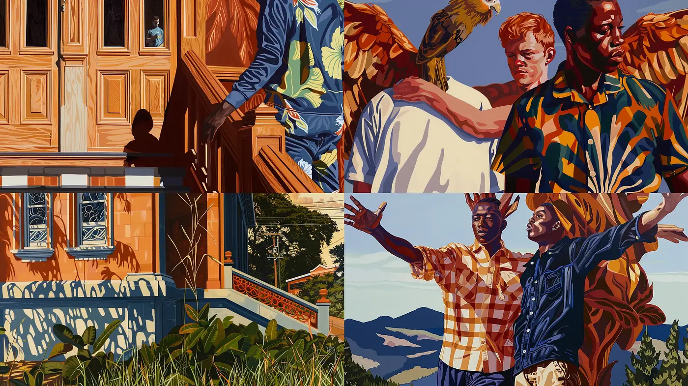 Harmonious Hues: A Vivid Tapestry of Stylized Realism - Midjourney sref style