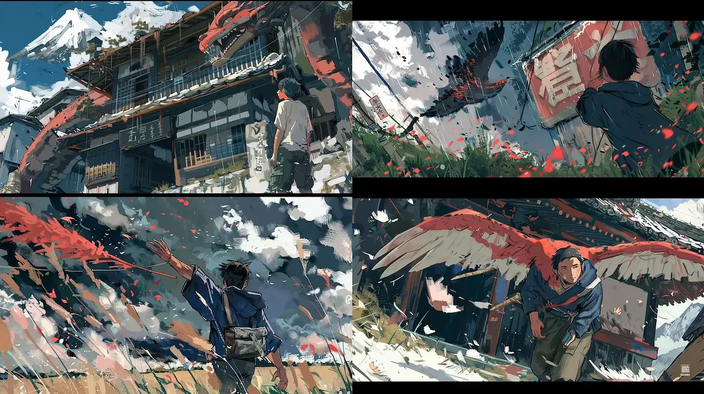 Dynamic and Ethereal Illustrations with a Contemporary Japanese Influence - Midjourney sref style