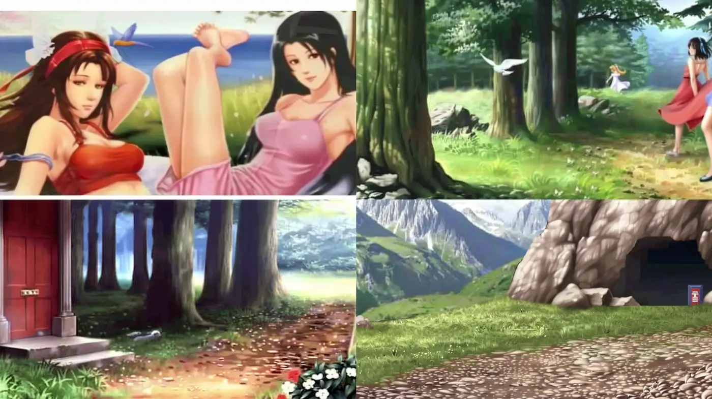 Serene Anime-Inspired Landscape and Character Tableaux - Midjourney sref style