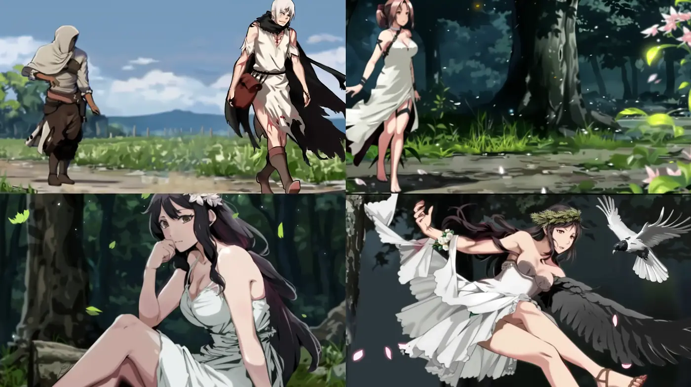 Enchanted Forest Anime Dreamscape - Midjourney sref style