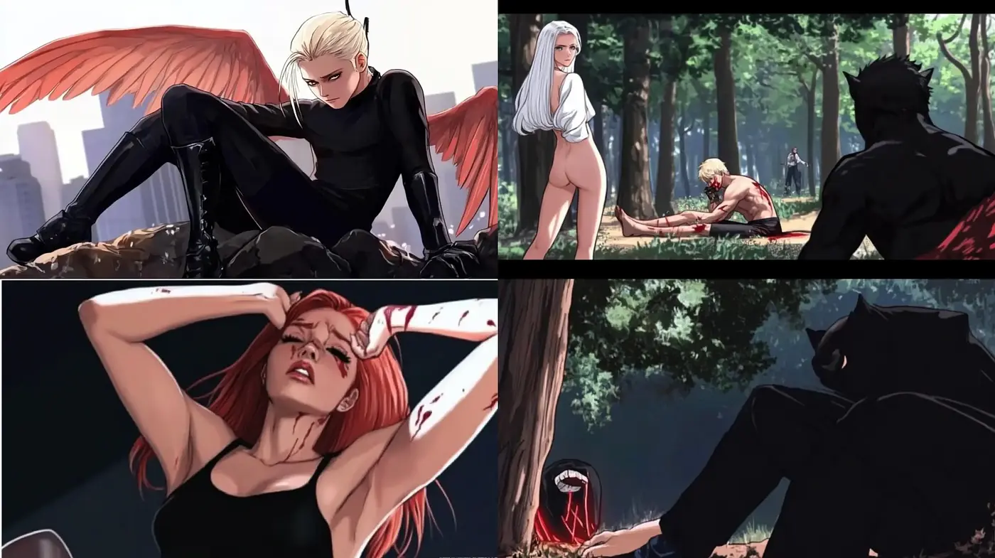 Dynamic Contrast in Graphic Novel Aesthetics - Midjourney sref style
