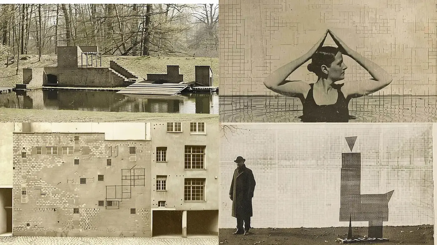Exploration of Architectural Minimalism with Organic Elements - Midjourney sref style