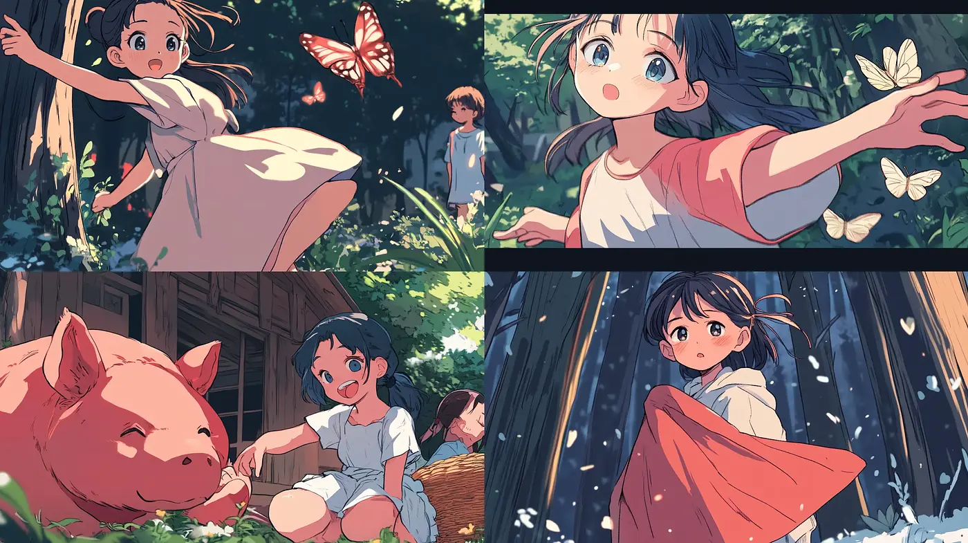 Enchanting Anime-Inspired Pastel Dreamscape - Midjourney sref style