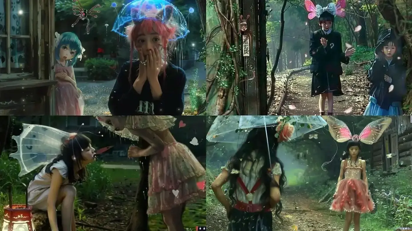 Whimsical fantasy scenes with ethereal charm and soft colors - Midjourney sref style