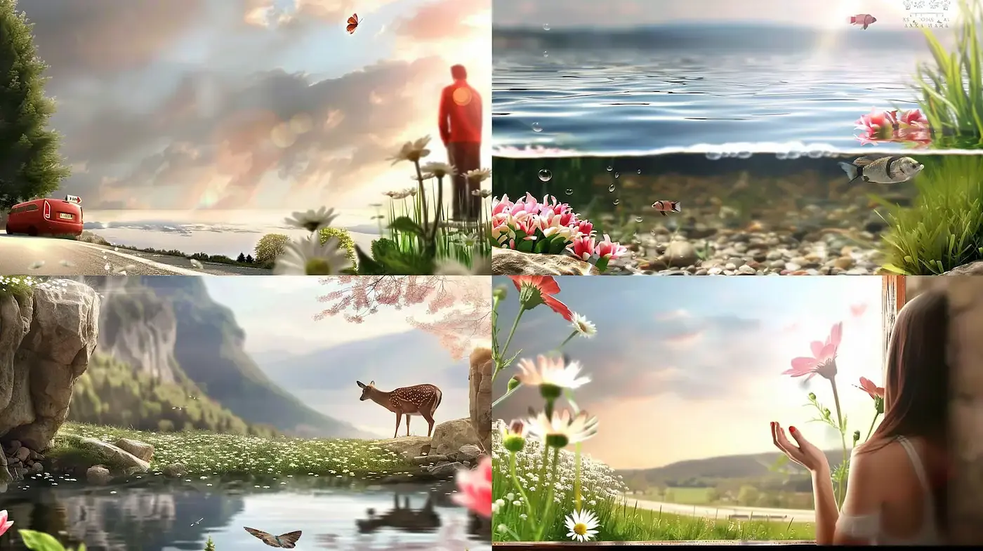 Enchanting Hyper-Realistic Nature Art with a Serene Atmosphere - Midjourney sref style