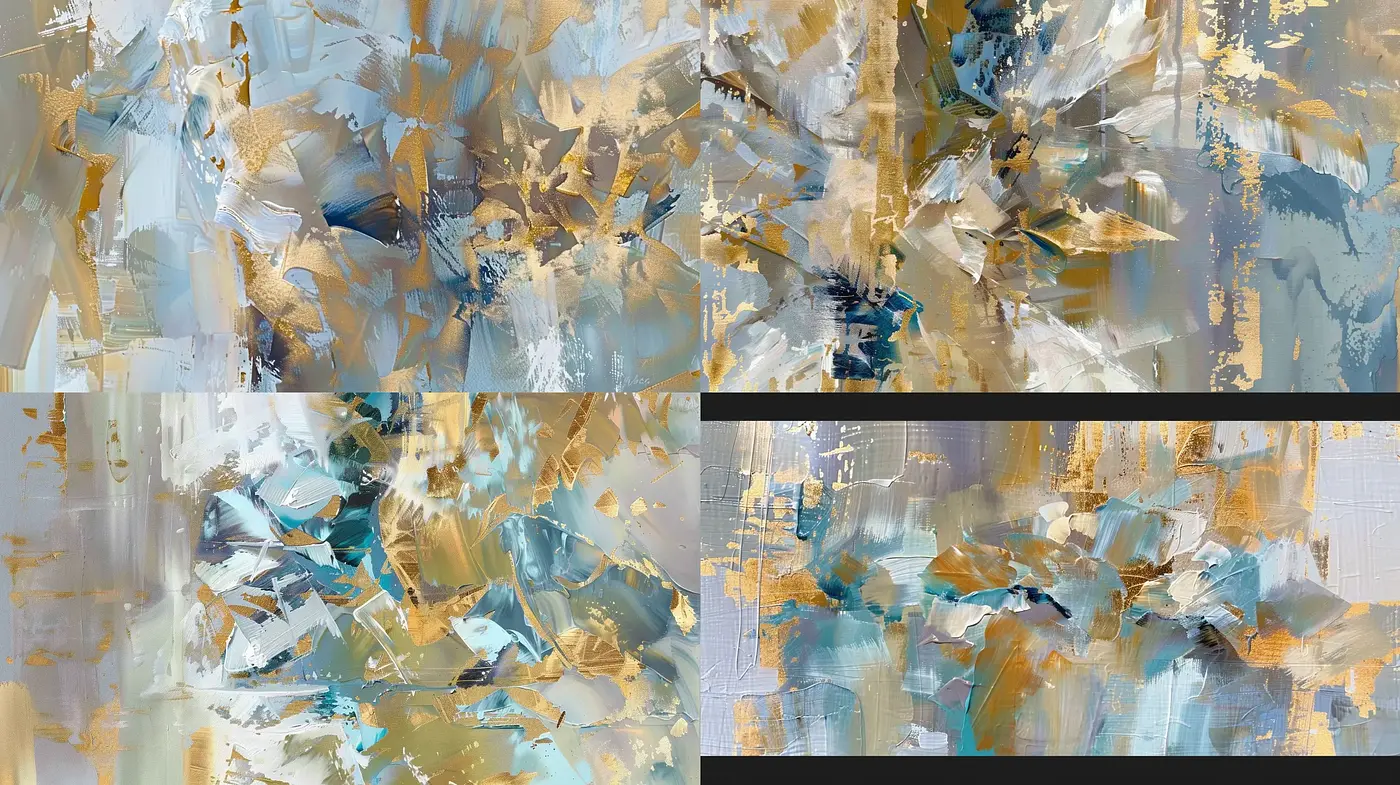 Abstract Expressionist Textural Synthesis - Midjourney sref style