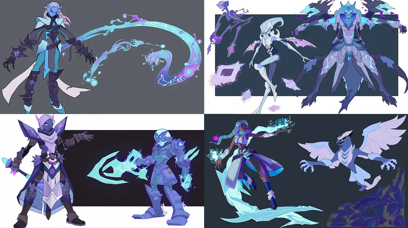 Futuristic Ethereal Character Portraits with a Cool Tonal Spectrum - Midjourney sref style