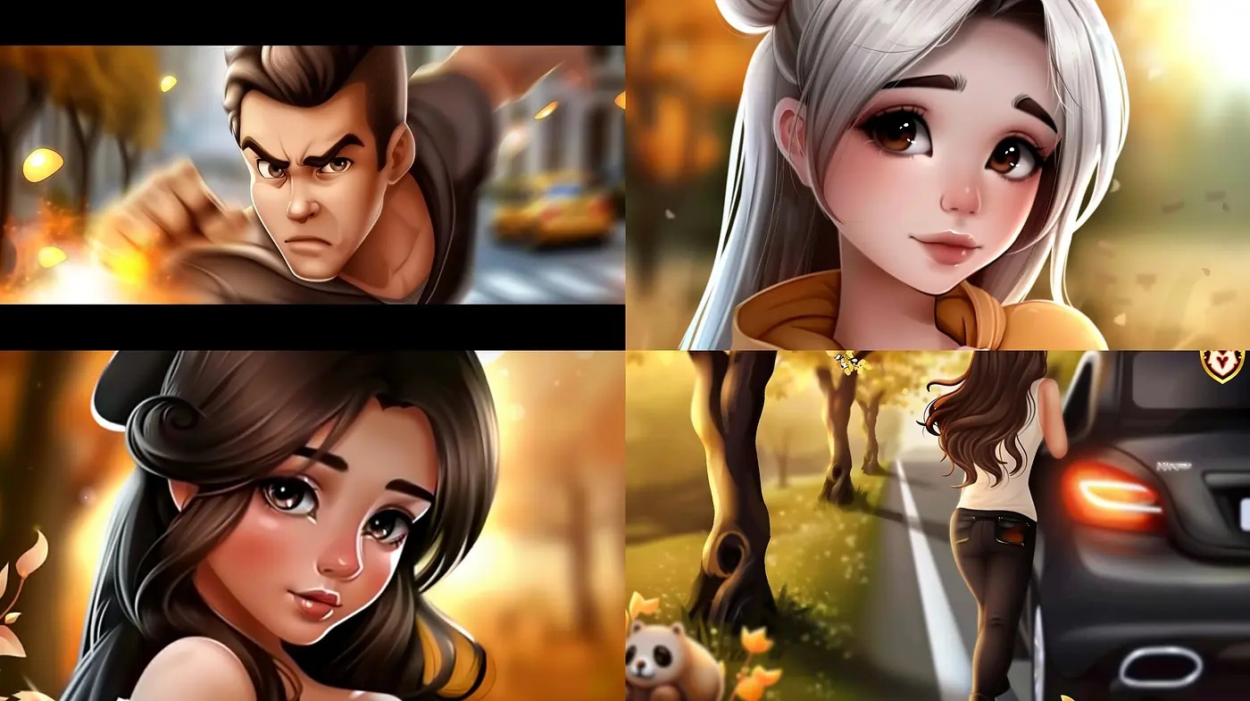 Warm Autumnal Hues and Nostalgic Digital Paintings - Midjourney sref style