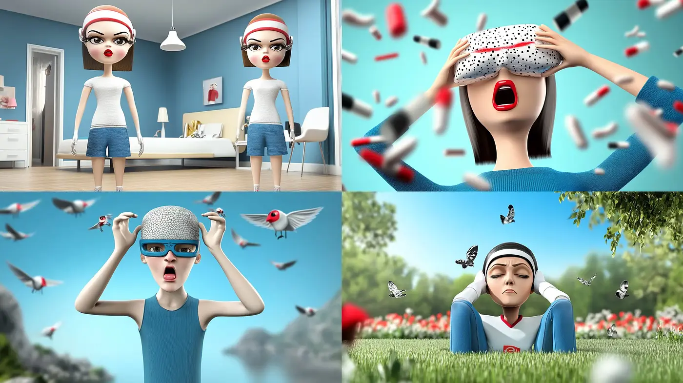 Surrealistic Dreamscape in a Contemporary Animated World - Midjourney sref style