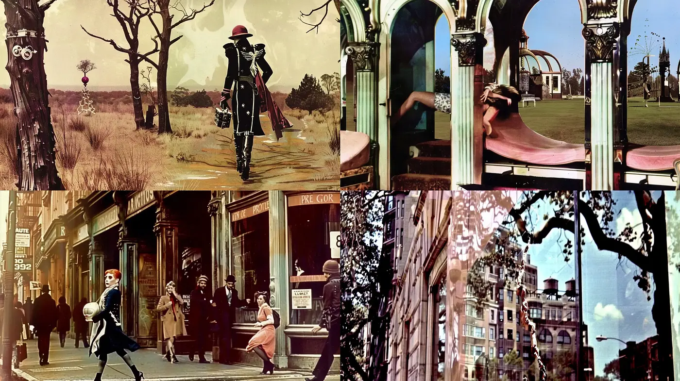 Sepia-Toned Nostalgia with Surreal Undercurrents - Midjourney sref style