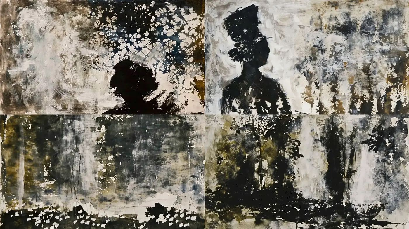 Abstract Expressionist Textural Montage - Midjourney sref style
