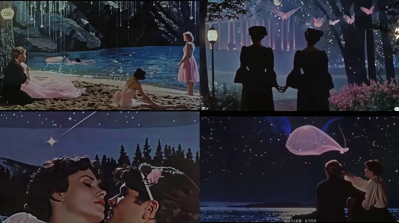 Cinematic Dreamscape Capturing Timeless Romance and Magic - Midjourney sref style