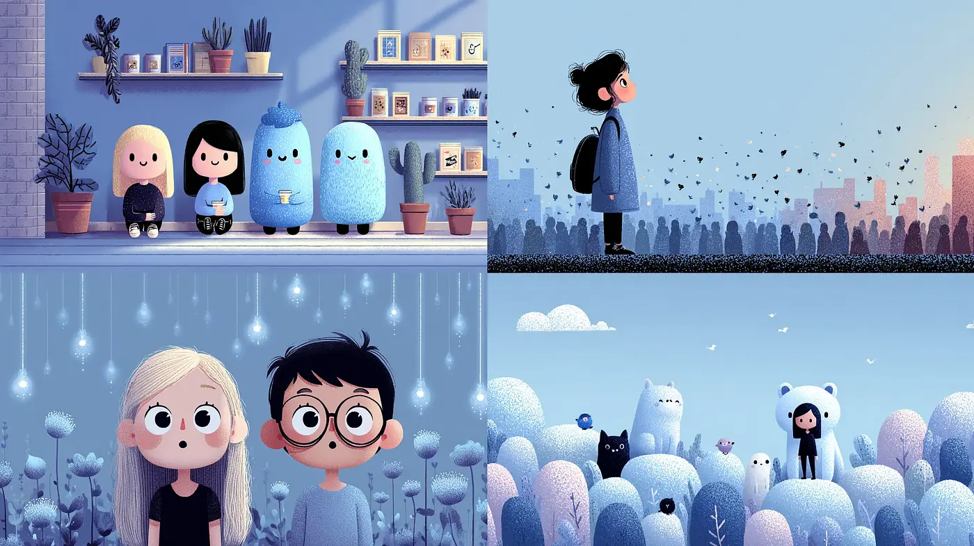 Whimsical and Dreamlike Illustrations with Soft Textures - Midjourney sref style