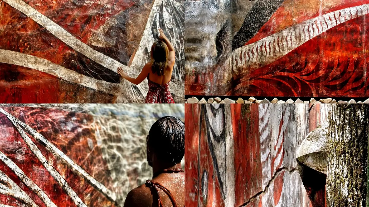 Earthen Hues and Textured Mystique - Midjourney sref style