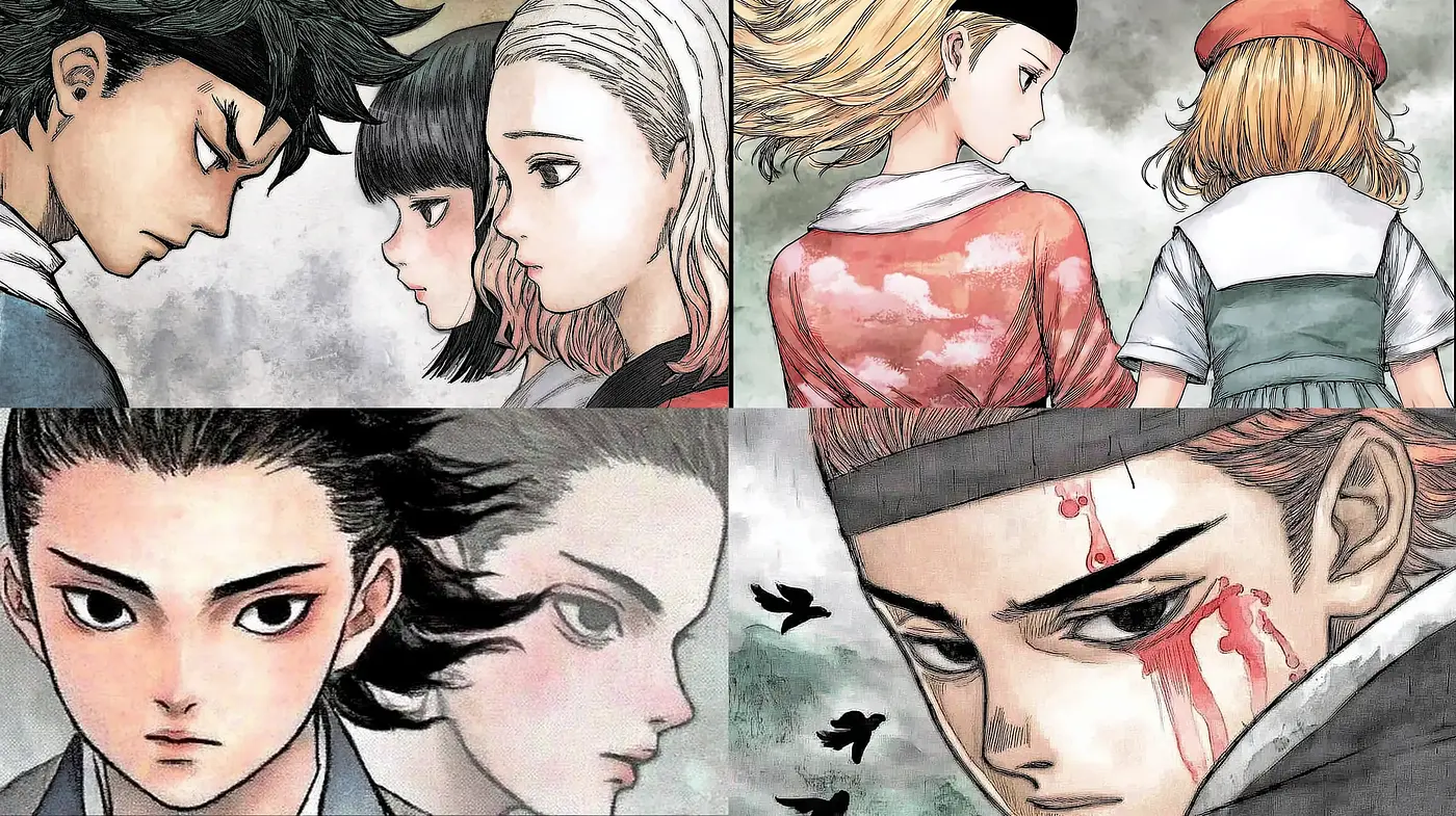 Stylized and Emotionally Rich Illustrations with a Touch of Manga Influence - Midjourney sref style