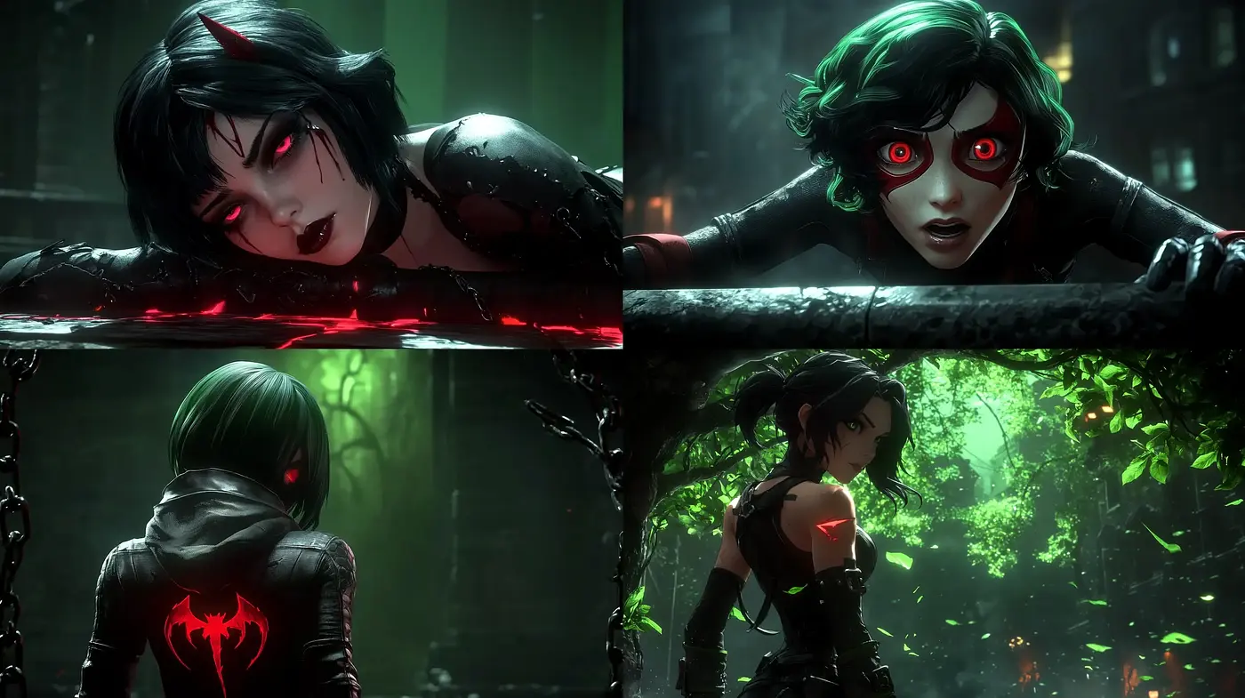 Gothic Neo-Noir Cyberpunk Vision - Midjourney sref style