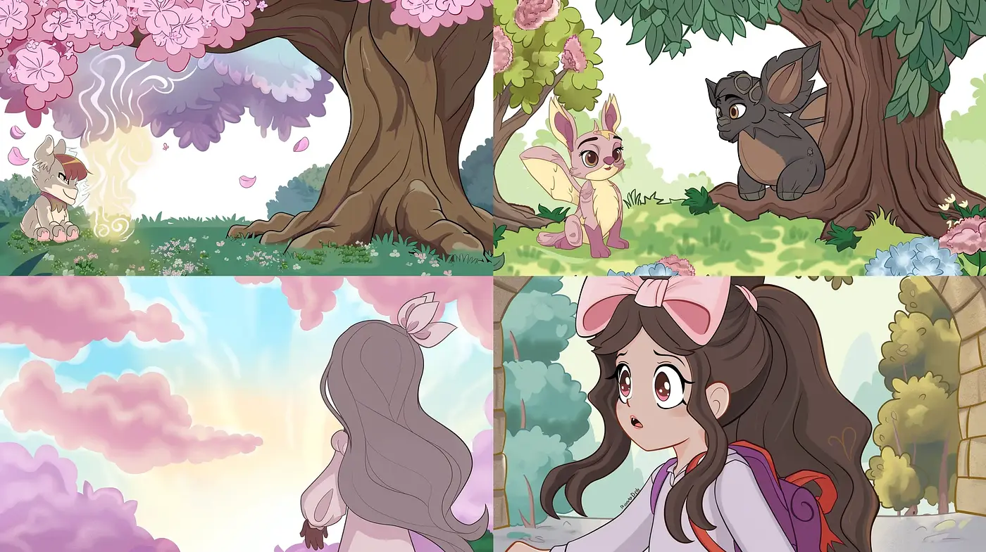 Enchanted Anime Spring: A Serene and Whimsical Pastel Vision - Midjourney sref style