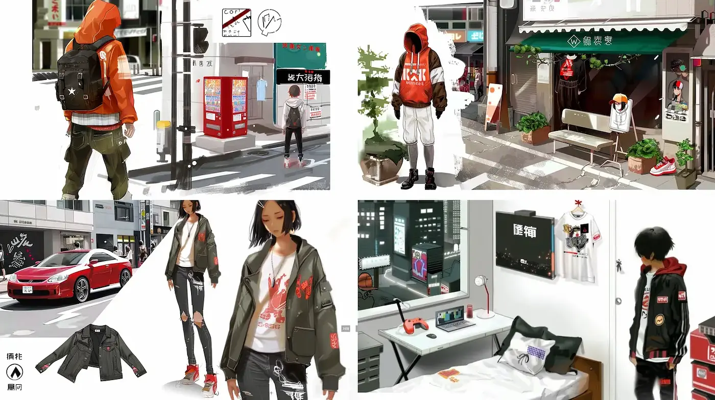 Contemporary Urban Aesthetic with a Casual Streetwear Vibe - Midjourney sref style