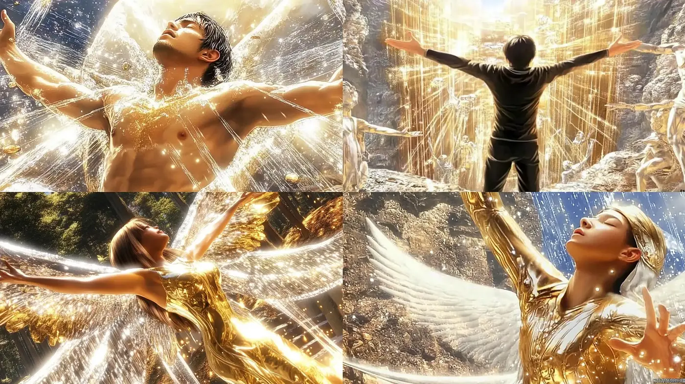 Radiant Transcendence: A Fusion of Ethereal Luminescence and Modern Photorealism - Midjourney sref style