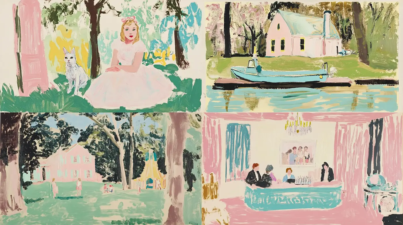Idyllic Pastoral Scenes with a Post-Impressionist Influence - Midjourney sref style