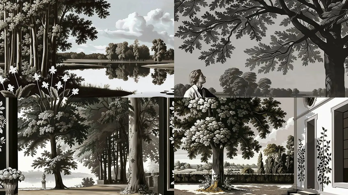 Monochromatic Sepia Tableaux - A Fusion of Photographic Realism and Digital Art - Midjourney sref style